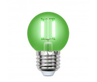 Лампочка светодиодная  LED-G45-5W/GREEN/E27 GLA02GR картон