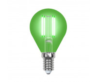 Лампочка светодиодная  LED-G45-5W/GREEN/E14 GLA02GR картон