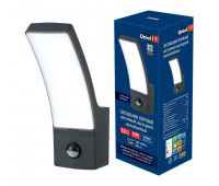 Настенный светильник уличный  ULU-S71A-12W/4000K SENSOR IP65 BLACK