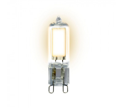 Лампочка светодиодная LED-JCD-4W/WW/G9/CL GLZ01TR картон Uniel Лампочка светодиодная LED-JCD-4W/WW/G9/CL GLZ01TR картон Uniel