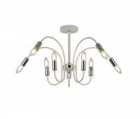 Люстра HIPER H123-0 10*E14*40Вт WHITE/CHROME