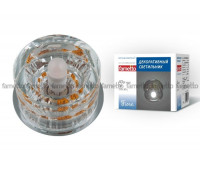 Точечный светильник Fiore DLS-F119 G9 CHROME/CLEAR+GOLD
