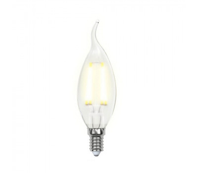Лампочка светодиодная  LED-CW35-5W/WW/E14/CL/DIM GLA01TR картон Uniel