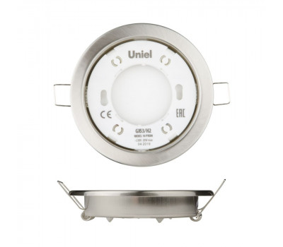 Точечный светильник  GX53/H2 NICKEL 10 PROM Uniel