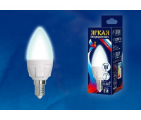 Лампочка светодиодная  LED-C37 7W/NW/E14/FR PLP01WH картон