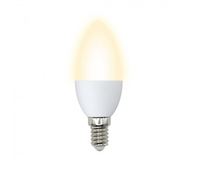 Лампочка светодиодная  LED-C37-9W/WW/E14/FR/NR картон Volpe