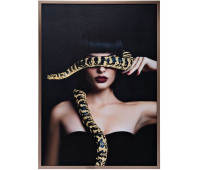 Картина на холсте  89VOR-GIRL/SNAKE-1