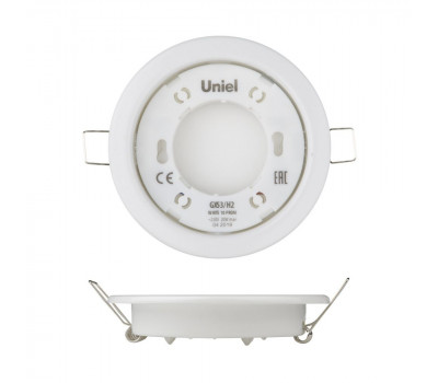 Точечный светильник  GX53/H2 WHITE 10 PROM Uniel