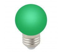 Лампочка светодиодная  LED-G45-1W/GREEN/E27/FR/С