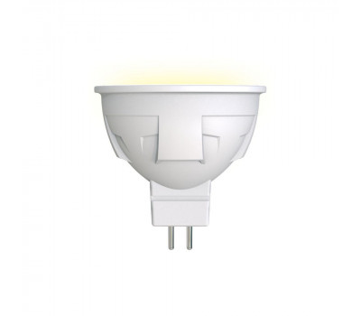 Лампочка светодиодная LED-JCDR 6W/WW/GU5.3/FR PLP01WH картон Uniel Лампочка светодиодная LED-JCDR 6W/WW/GU5.3/FR PLP01WH картон Uniel