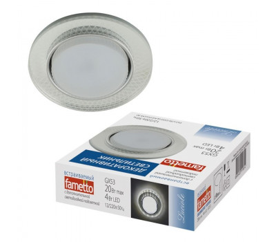 Точечный светильник Luciole DLS-L156 GX53 GLASSY/CLEAR 3D Fametto