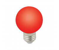 Лампочка светодиодная  LED-G60-3W/RED/E27/FR/С