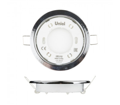 Точечный светильник  GX53/H2 CHROME 10 PROM Uniel
