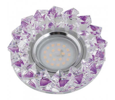 Точечный светильник Peonia DLS-P117 GU5.3 CHROME/PURPLE Fametto Точечный светильник Peonia DLS-P117 GU5.3 CHROME/PURPLE Fametto