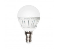 Лампочка светодиодная  LED-G45-6W/NW/E14/FR ALM01WH пластик