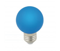 Лампочка светодиодная  LED-G60-3W/BLUE/E27/FR/С