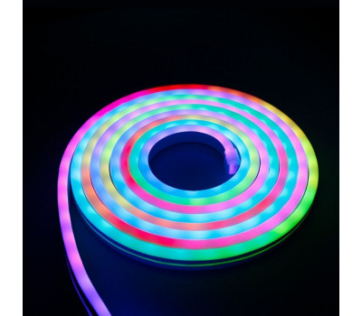 Светодиодная лента 12V 7W IP65 Набор гибкого одностороннего неона 12V 7W 48Led 5050 IP65 RGB, 5м Elektrostandard Светодиодная лента 12V 7W IP65 Набор гибкого одностороннего неона 12V 7W 48Led 5050 IP65 RGB, 5м Elektrostandard