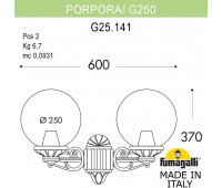 Настенный фонарь уличный GLOBE 250 G25.141.000.WZF1R