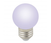 Лампочка светодиодная  LED-G45-1W/RGB/E27/FR/С