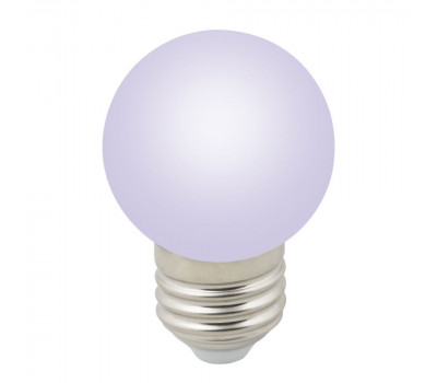 Лампочка светодиодная  LED-G45-1W/RGB/E27/FR/С Volpe