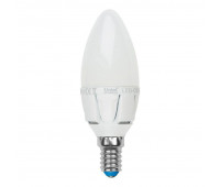 Лампочка светодиодная  LED-C37-6W/WW/E14/FR/DIM PLP01WH картон