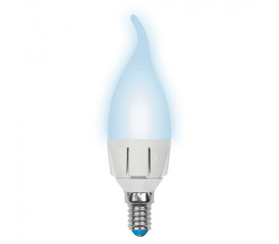 Лампочка светодиодная  LED-CW37-6W/NW/E14/FR/DIM PLP01WH картон Uniel