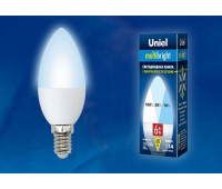 Лампочка светодиодная  LED-C37-6W/NW/E14/FR/MB PLM11WH картон