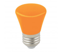 Лампочка светодиодная  LED-D45-1W/ORANGE/E27/FR/С BELL