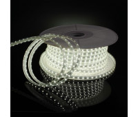 Светодиодная лента LS014 220V Лента светодиодная 220V 8W 60Led 2835 IP65 холодный белый, 50 м