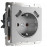 Розетка Серебряный WL06-SKGS-USBx2-IP20 Werkel