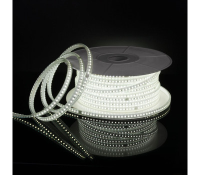 Светодиодная лента LS015 220V Лента светодиодная 220V 14,4W 120Led 2835 IP65 6500 холодный белый, 50 м Elektrostandard